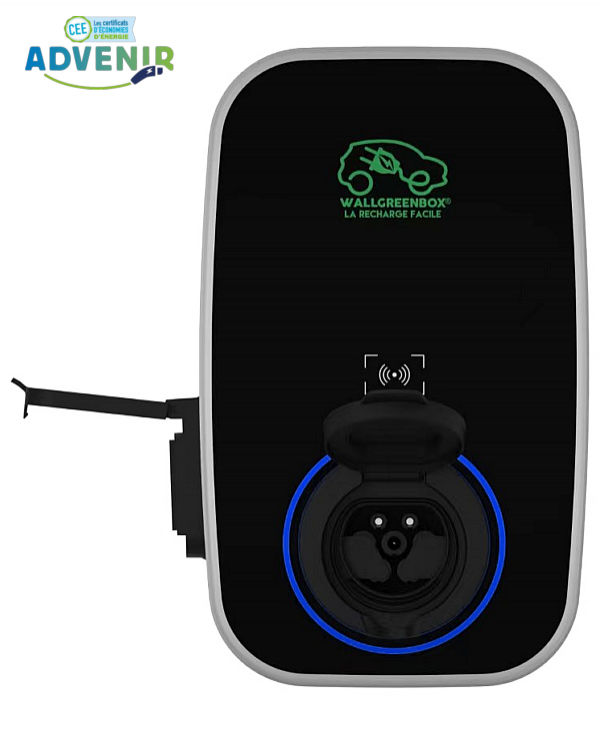 Borne Wallbox Jupiter double prise de face